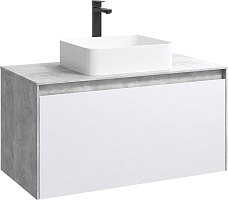 Aqwella Тумба для умывальника Mobi 100 бетон светлый